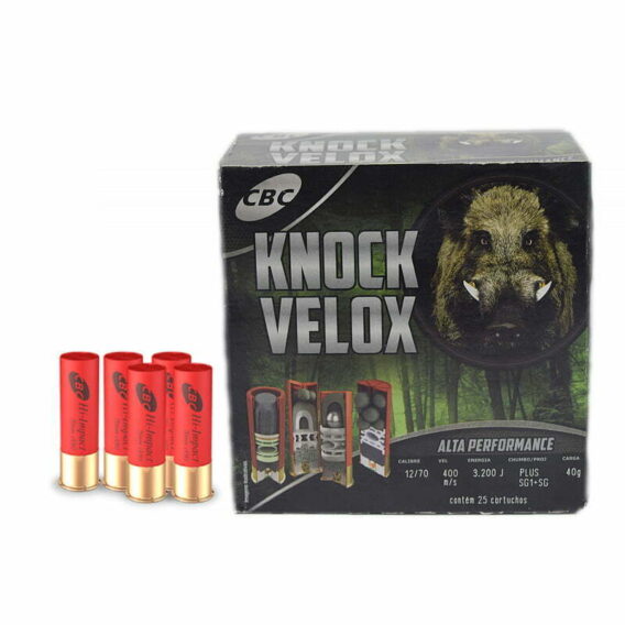 Cartucho Cbc 12-70 Knock Plus – Sg1 + Ch-Sg Cartucho Cbc 12/70 Knock Plus – Sg1 + Ch-Sg