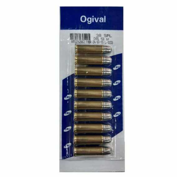 Munição CBC 38 CHOG SPL 158GR Munição CBC 38 CHOG SPL 158GR