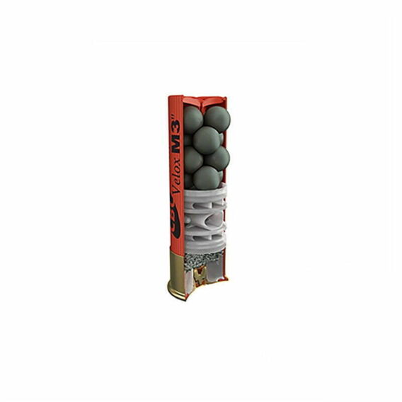 Munição CBC Cartucho 12-76-2 Knock Velox M3 CH-SG 2 Munição CBC Cartucho 12/76,2 Knock Velox M3″ CH-SG