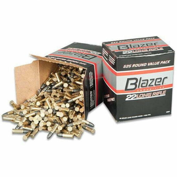 Munição CCI 17HMR TNT HP 17 Grains – Cx 50 2 Munição CCI Blazer Cal .22 LR 38GR LRN Cx 525
