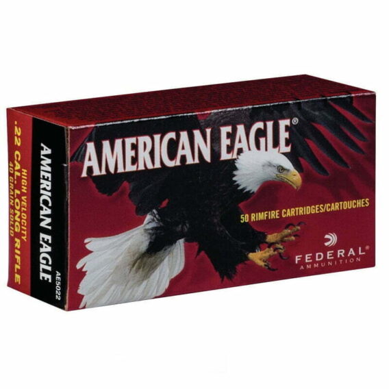 Munição Federal 22LR AMERICAN EAGLE OGIVAL 40GR – CX 50 Munição Federal 22LR AMERICAN EAGLE OGIVAL 40GR – CX 50