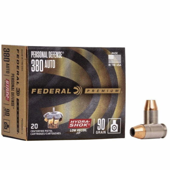 Munição Federal 380 AUTO JHP HYDRA-SHOCK AMERICAN EAGLE 90 GR – CX 20 Munição Federal 380 AUTO JHP HYDRA-SHOCK AMERICAN EAGLE 90 GR – CX 20