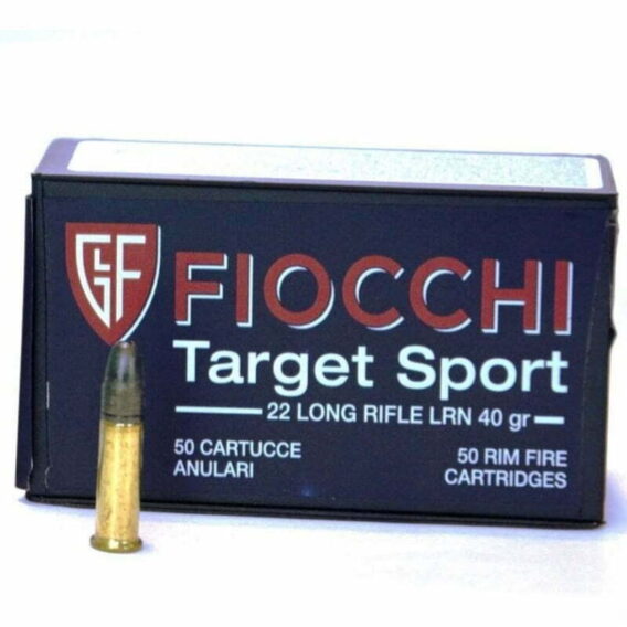 Munição Fiocchi 22 LR Target Sport 40gr – Cx 50 Munição Fiocchi 22 LR Target Sport 40gr – Cx 50