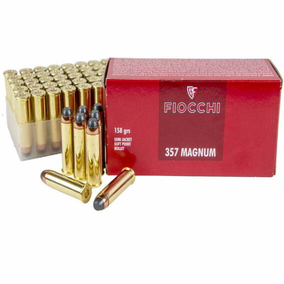 Munição Fiocchi 357 MAG SJSP 158gr – Cx 50 Munição Fiocchi 357 MAG SJSP 158gr – Cx 50