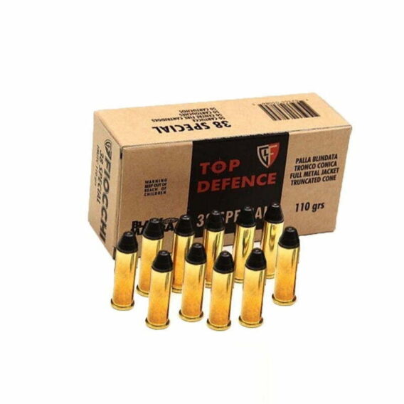 Munição Fiocchi 38 SPL FMJTC BLACK MAMBA 110gr – Cx 50 Munição Fiocchi 38 SPL FMJTC BLACK MAMBA 110gr – Cx 50