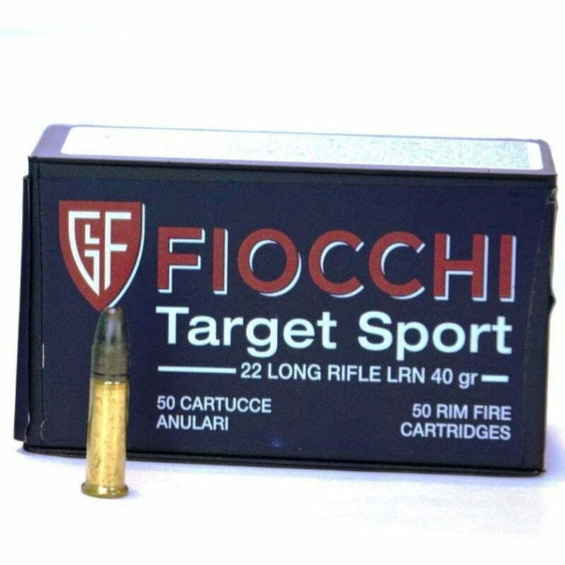 Munição Fiocchi 22 LR Target Sport 40gr – Cx 50
