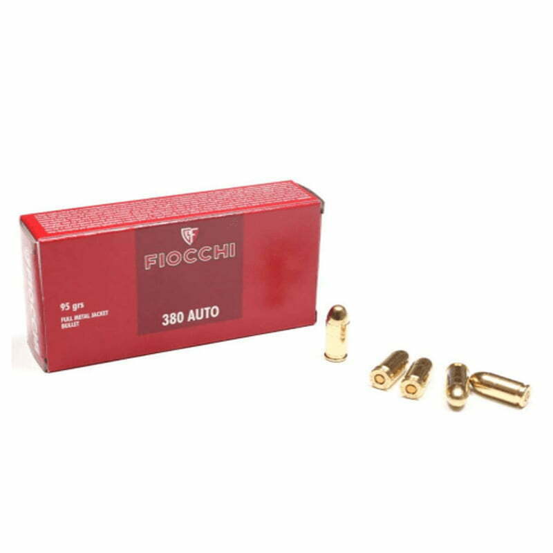 Munição Fiocchi 380 Auto FMJ 95gr cx 50un